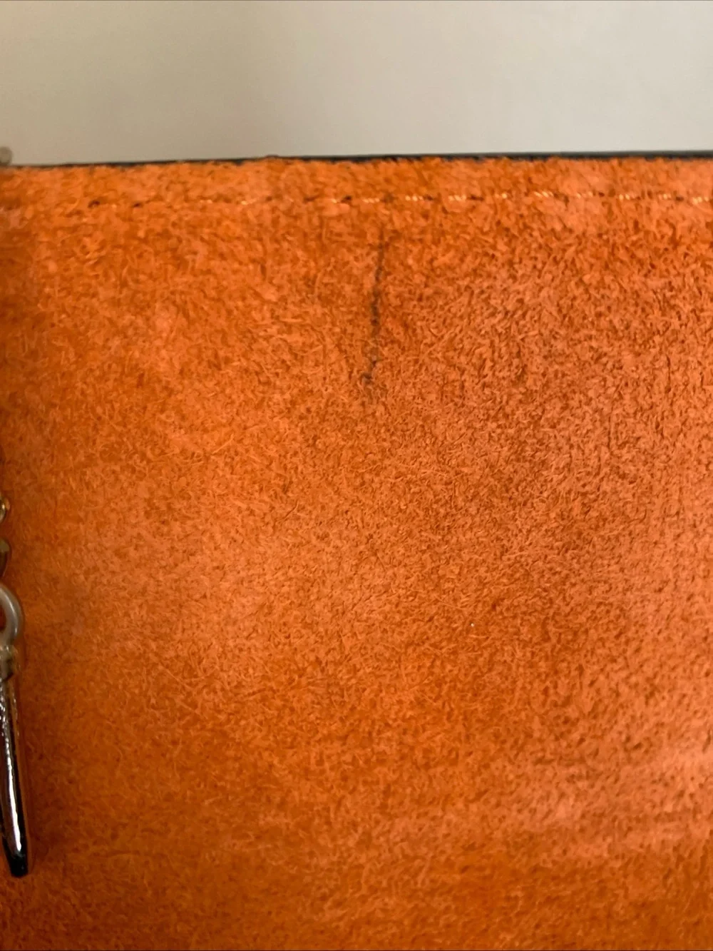 Viola Castellani Italy Leather Snakeskin Orange Crossbody Handbag Purse Bag